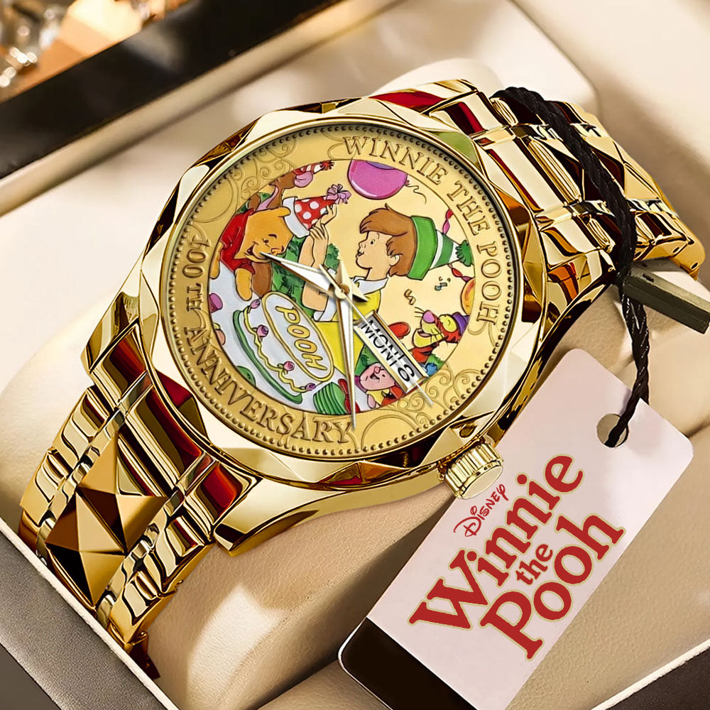 Winnie-the-Pooh 100th Anniversary Alloy Luxury Quartz Watch - TMTHU4872