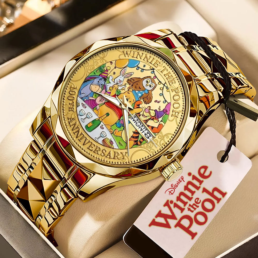 Winnie-the-Pooh 100th Anniversary Alloy Luxury Quartz Watch - TMTHU4874