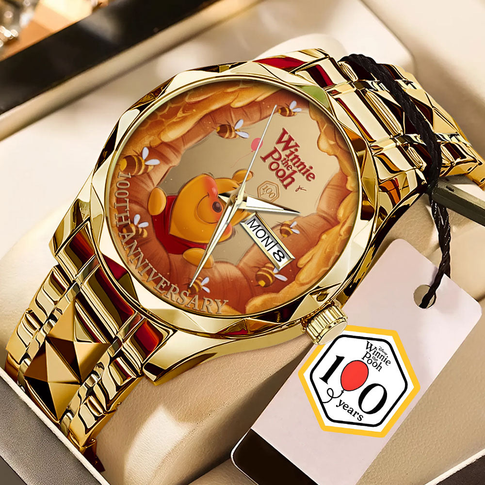 Winnie-the-Pooh 100th Anniversary Alloy Luxury Quartz Watch - TMTHU6021