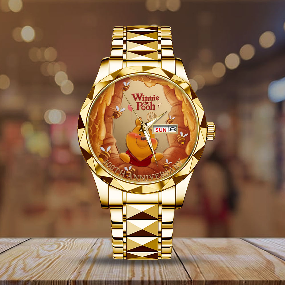 Winnie-the-Pooh 100th Anniversary Alloy Luxury Quartz Watch - TMTHU6021