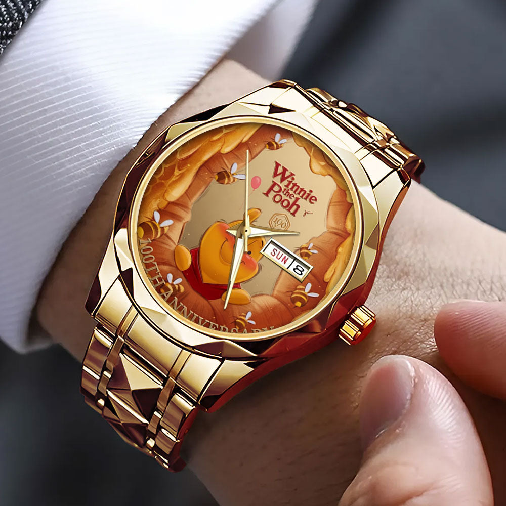 Winnie-the-Pooh 100th Anniversary Alloy Luxury Quartz Watch - TMTHU6021