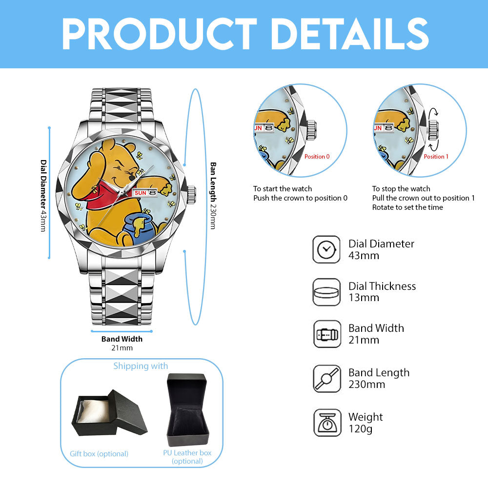 Winnie-the-Pooh 100th Anniversary Alloy Luxury Quartz Watch - TMTHU7659