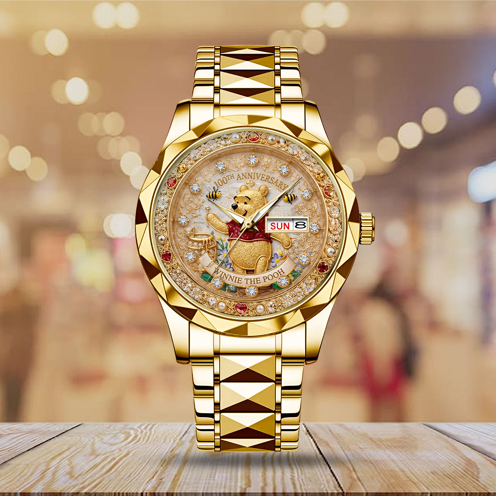 Winnie-the-Pooh 100th Anniversary Alloy Luxury Quartz Watch - TMTHU8013