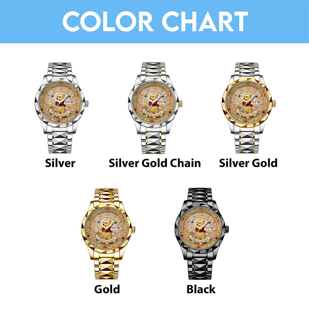 Winnie-the-Pooh 100th Anniversary Alloy Luxury Quartz Watch - TMTHU8013