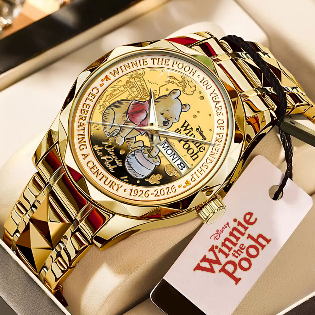 Winnie-the-Pooh 100th Anniversary Alloy Luxury Quartz Watch - HOATT15701