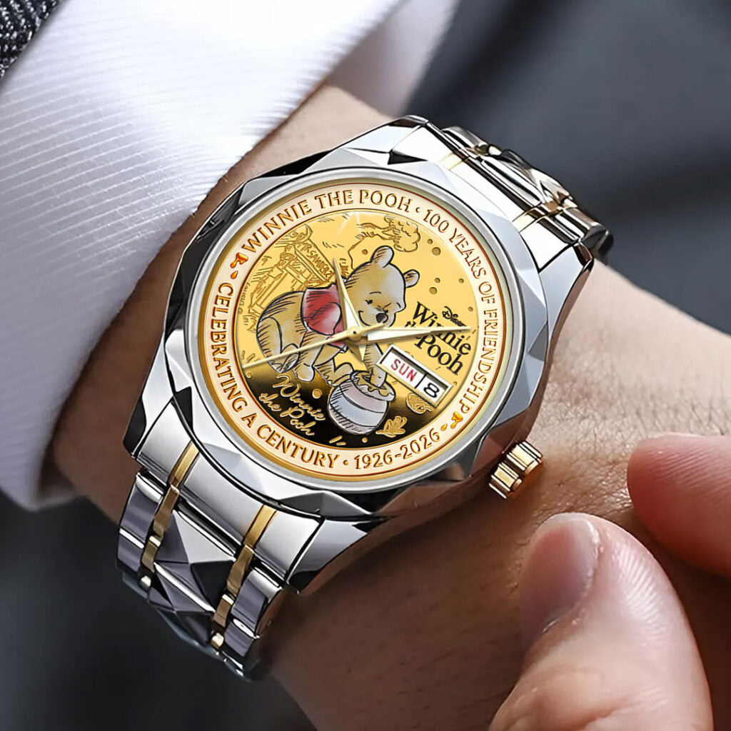 Winnie-the-Pooh 100th Anniversary Alloy Luxury Quartz Watch - HOATT15701