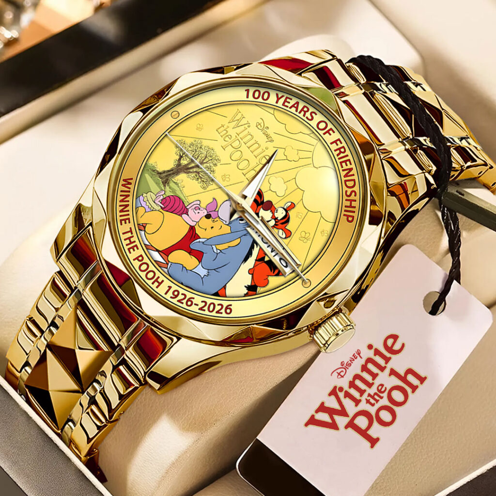 Winnie-the-Pooh 100th Anniversary Alloy Luxury Quartz Watch - HOATT15702