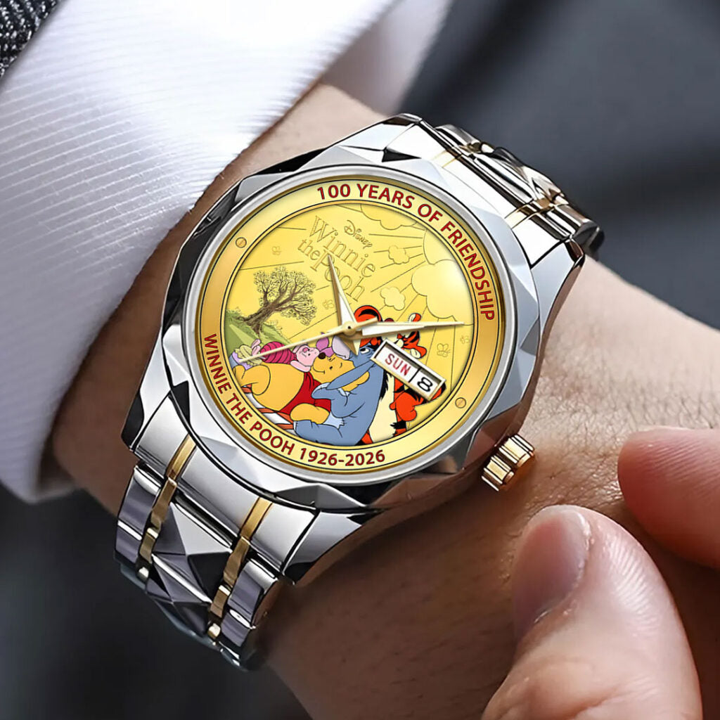 Winnie-the-Pooh 100th Anniversary Alloy Luxury Quartz Watch - HOATT15702