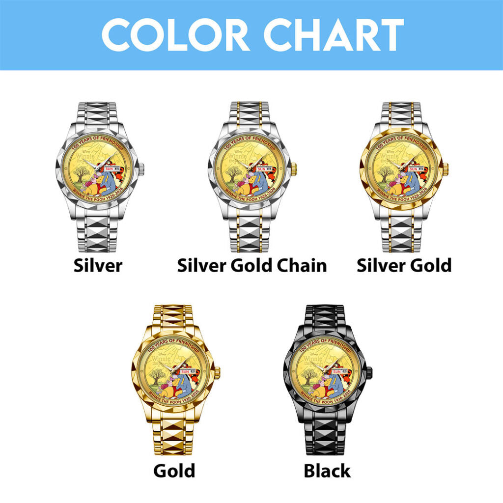 Winnie-the-Pooh 100th Anniversary Alloy Luxury Quartz Watch - HOATT15702