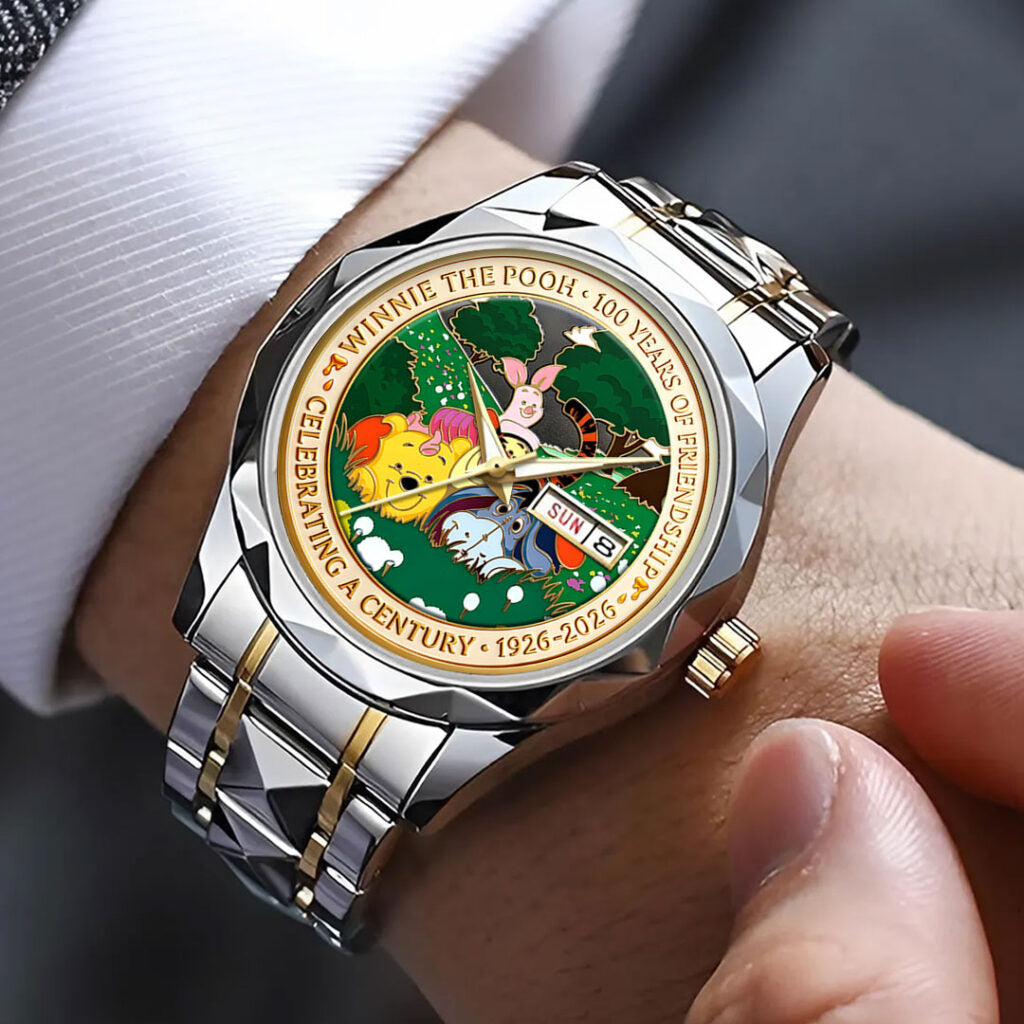 Winnie-the-Pooh 100th Anniversary Alloy Luxury Quartz Watch - HOATT15703