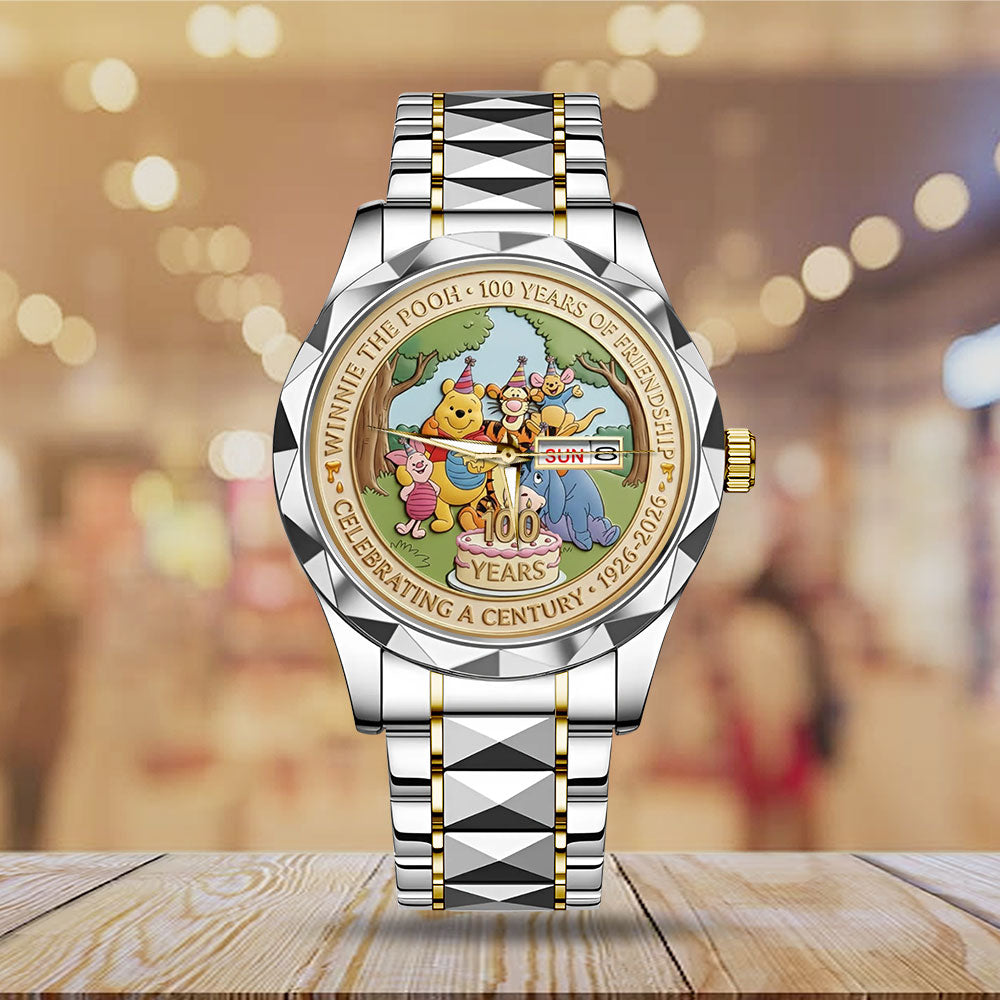 Winnie-the-Pooh 100th Anniversary Alloy Luxury Quartz Watch - MAITM14392