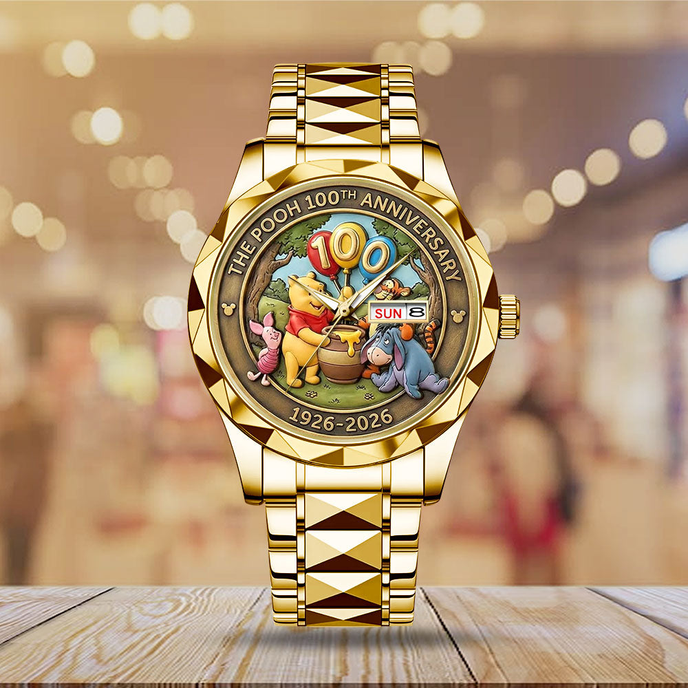 Winnie-the-Pooh 100th Anniversary Alloy Luxury Quartz Watch - MAITM14578