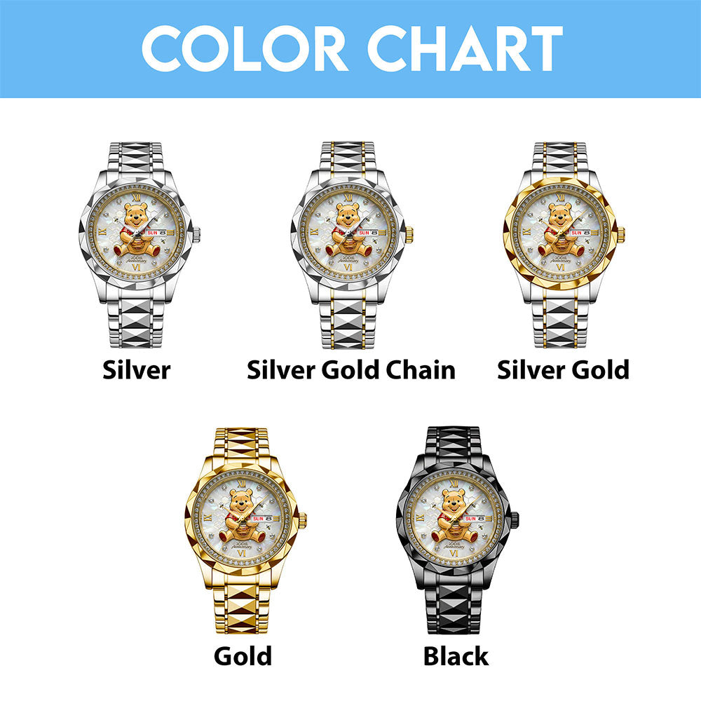 Winnie-the-Pooh 100th Anniversary Alloy Luxury Quartz Watch - MAITM14667