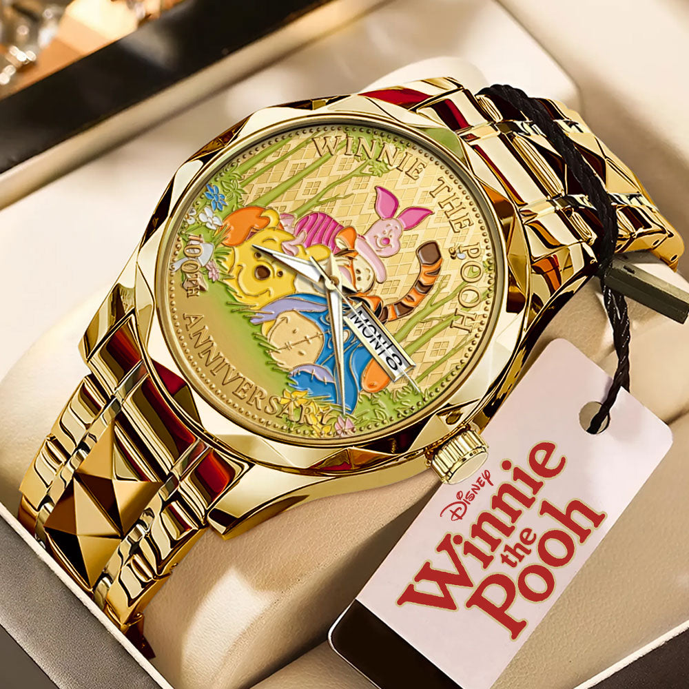 Winnie-the-Pooh 100th Anniversary Alloy Luxury Quartz Watch - TMTHU4974