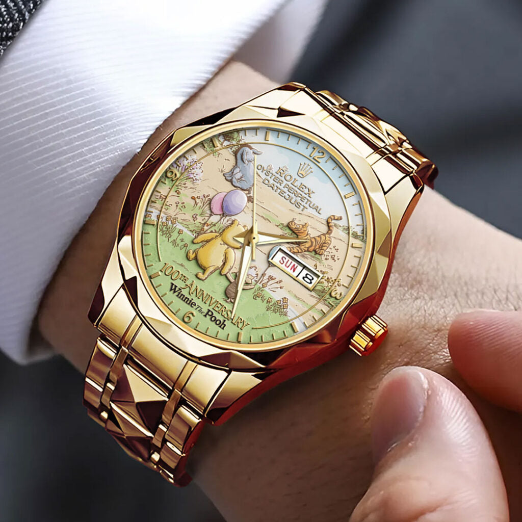 Winnie-the-Pooh 100th Anniversary Alloy Luxury Quartz Watch - TMTHU7591