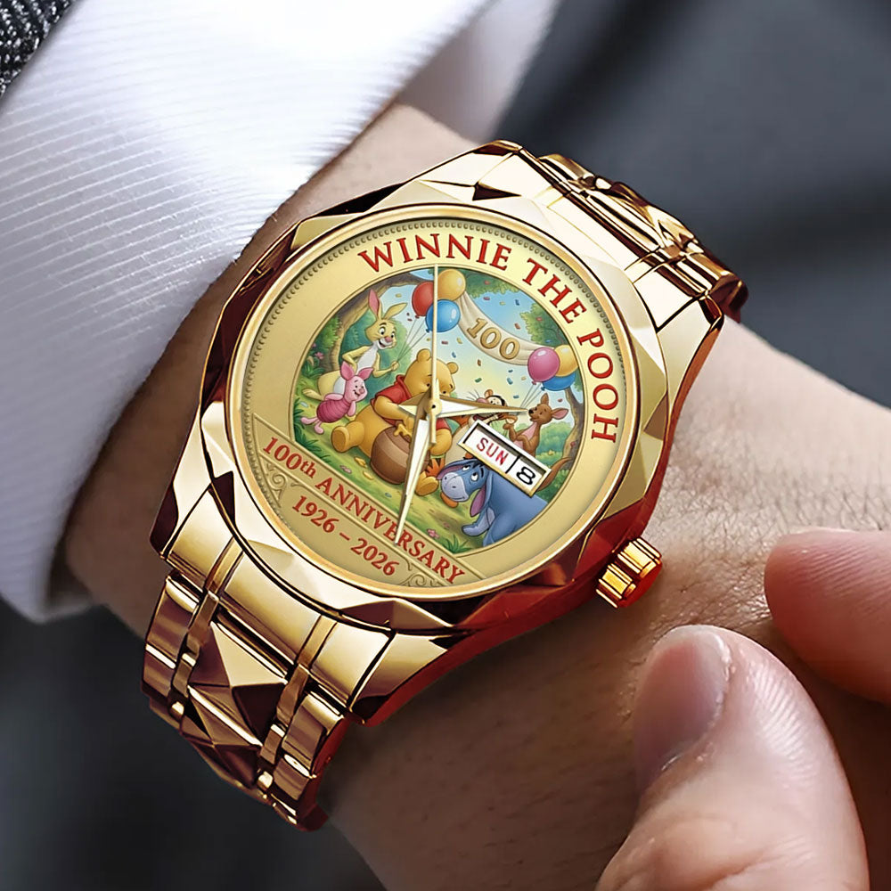 Winnie-the-Pooh 100th Anniversary Alloy Luxury Quartz Watch - TMTHU2890