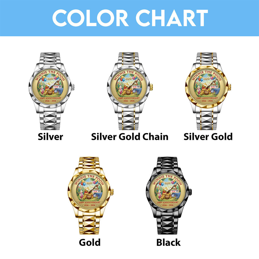 Winnie-the-Pooh 100th Anniversary Alloy Luxury Quartz Watch - TMTHU2890
