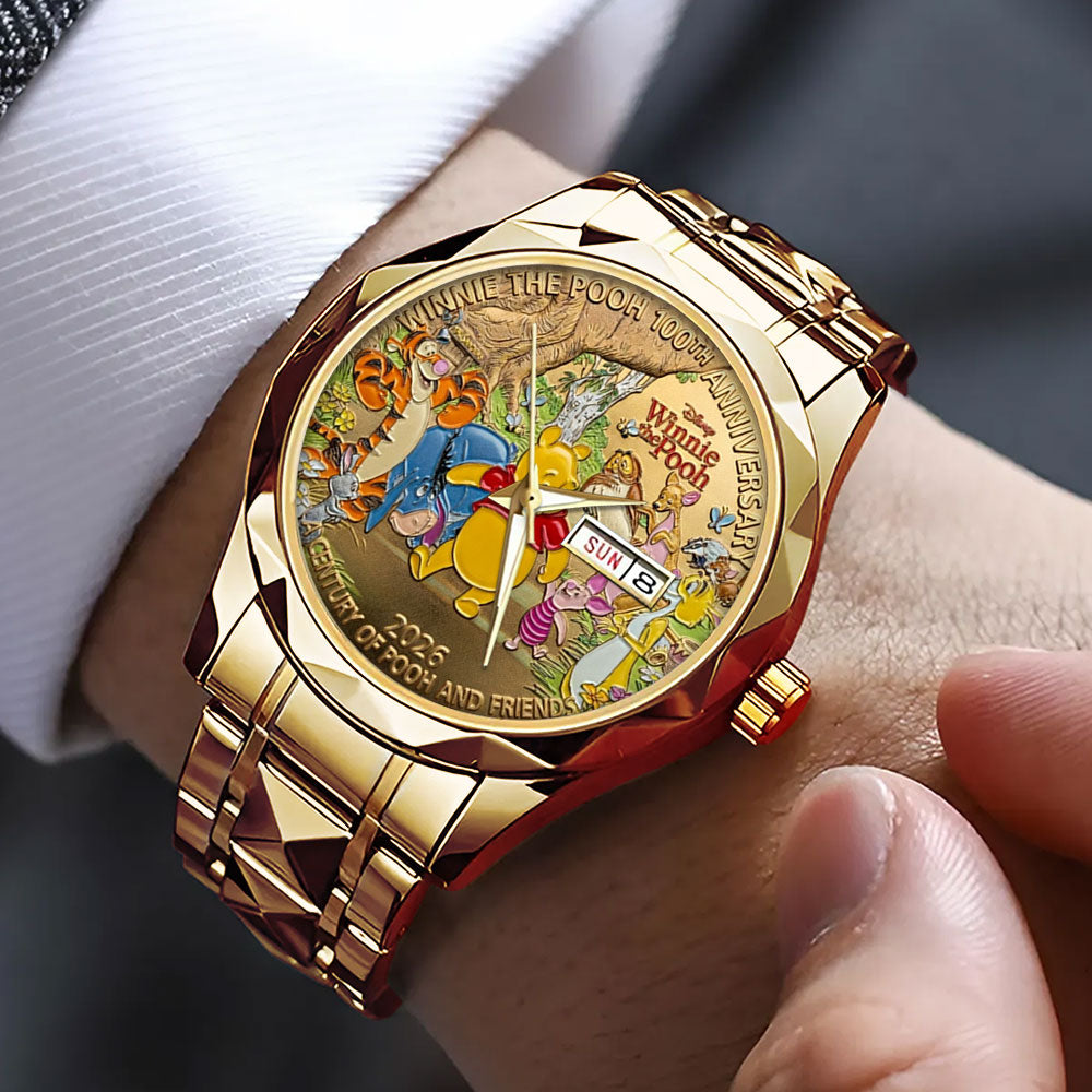 Winnie-the-Pooh 100th Anniversary Alloy Luxury Quartz Watch - TMTHU4513