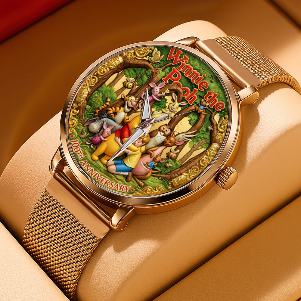 Winnie-the-Pooh 100th Anniversary Mesh Strap Quartz Watch - TMTHU4488