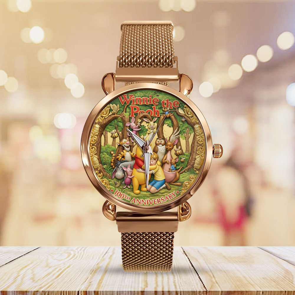 Winnie-the-Pooh 100th Anniversary Mesh Strap Quartz Watch - TMTHU4488