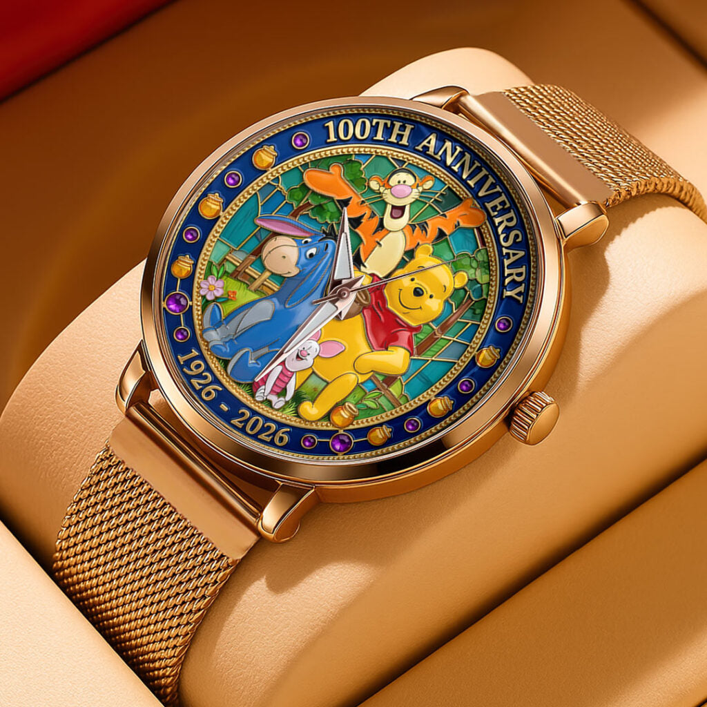 Winnie-the-Pooh 100th Anniversary Mesh Strap Quartz Watch - TMTHU4516