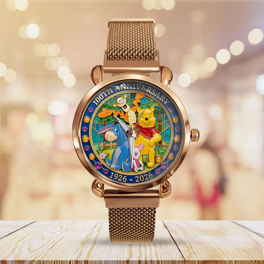 Winnie-the-Pooh 100th Anniversary Mesh Strap Quartz Watch - TMTHU4516