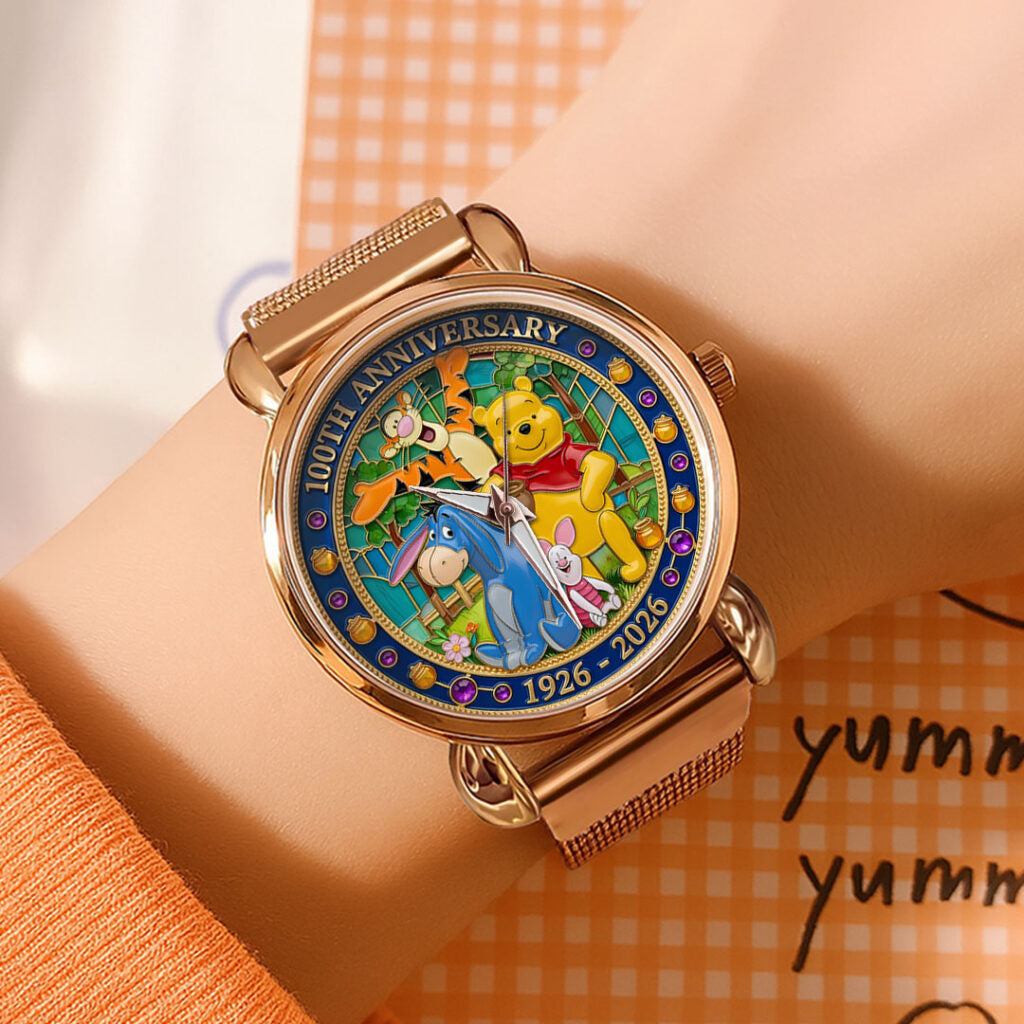 Winnie-the-Pooh 100th Anniversary Mesh Strap Quartz Watch - TMTHU4516