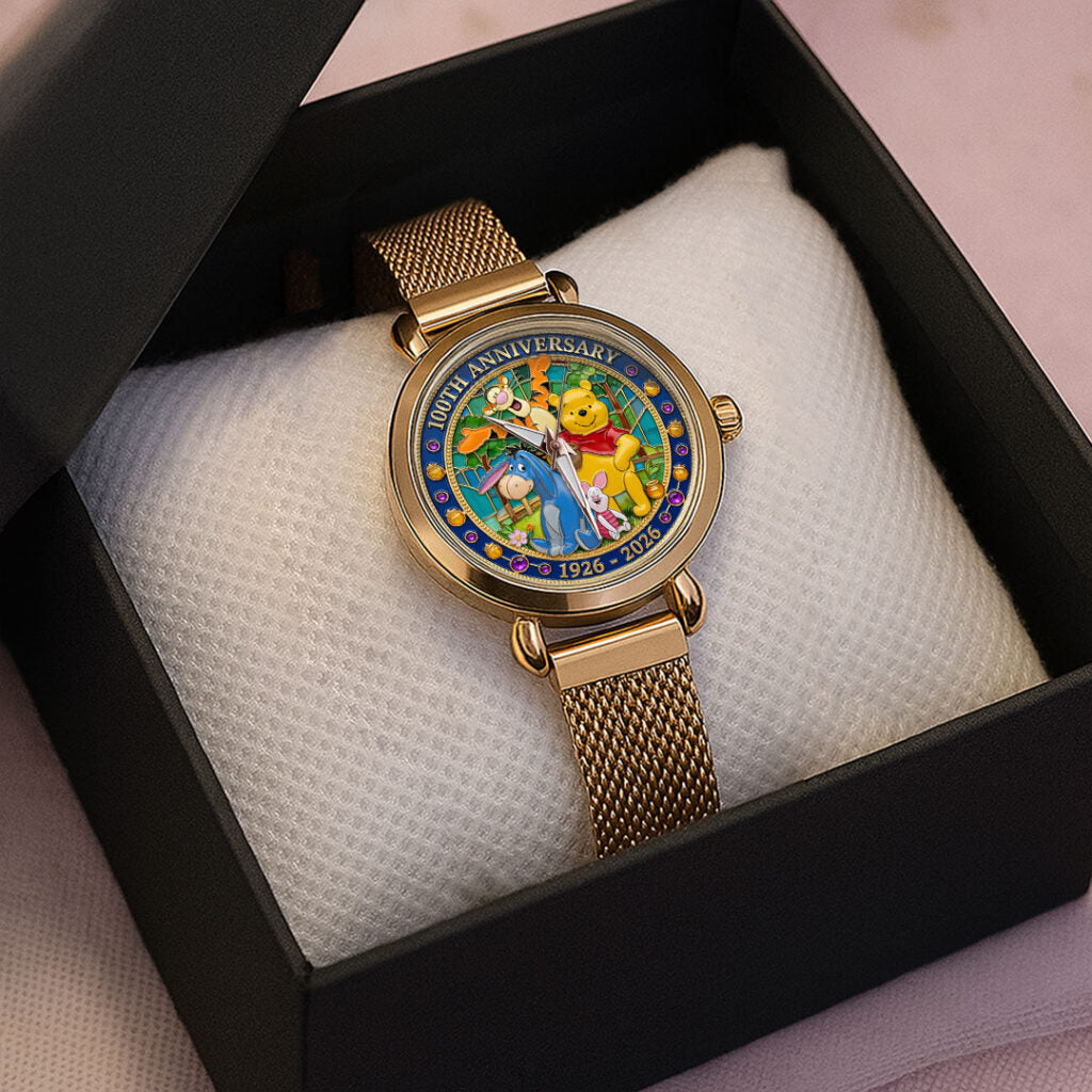 Winnie-the-Pooh 100th Anniversary Mesh Strap Quartz Watch - TMTHU4516