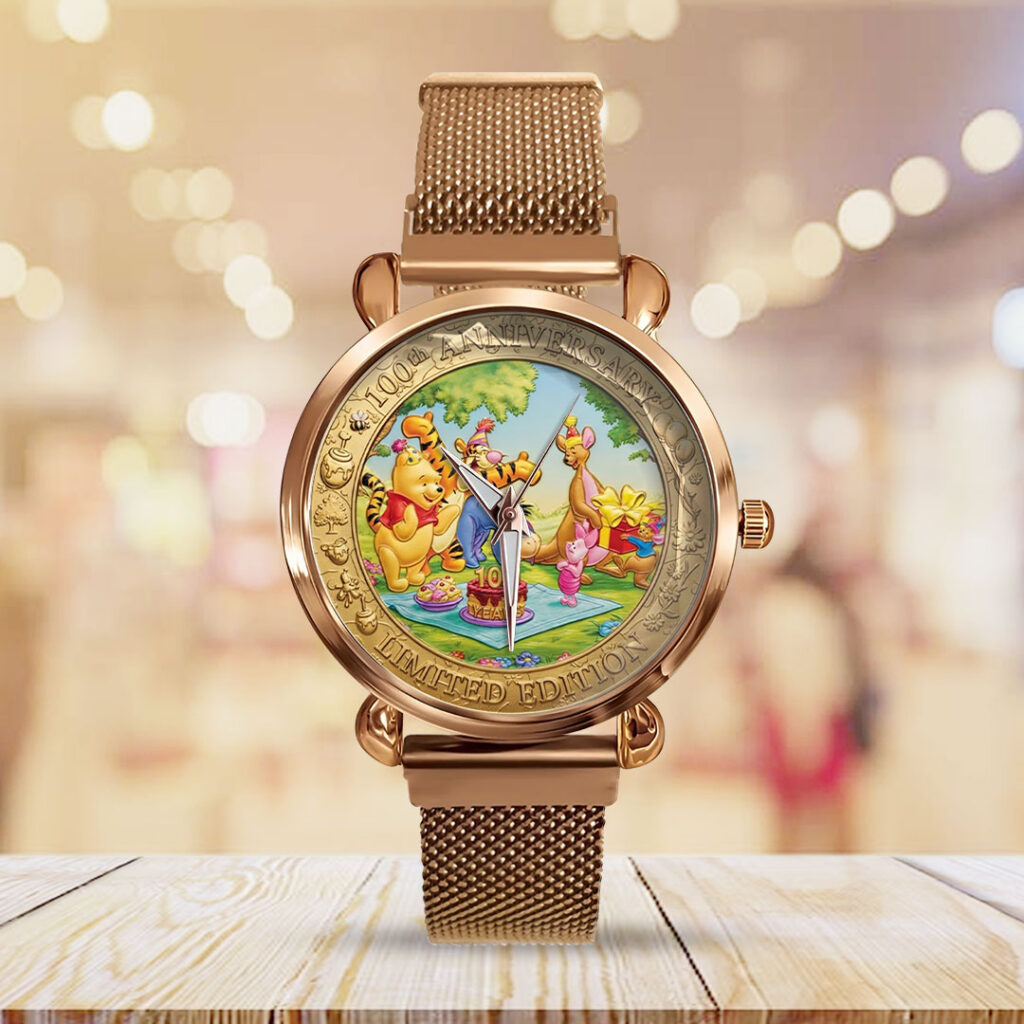 Winnie-the-Pooh 100th Anniversary Mesh Strap Quartz Watch - TMTHU4725