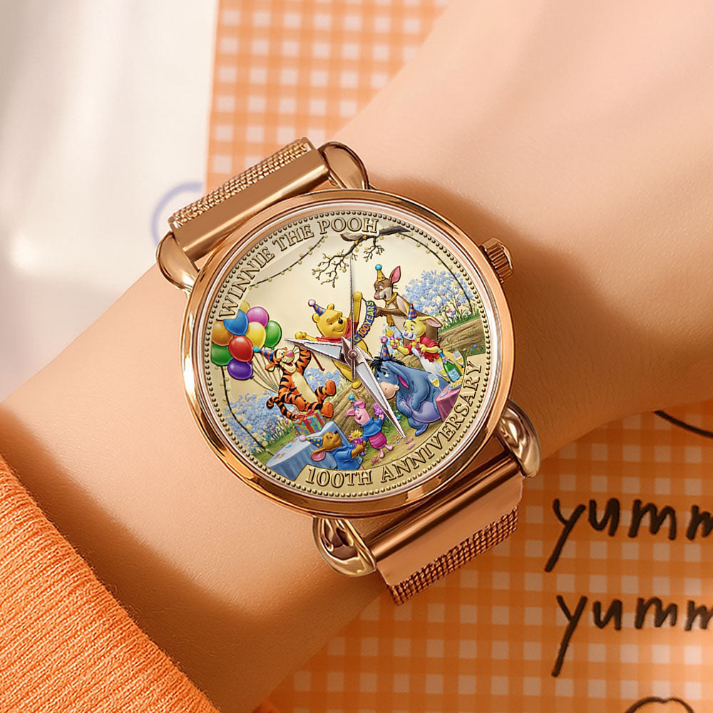 Winnie-the-Pooh 100th Anniversary Mesh Strap Quartz Watch - TMTHU4871