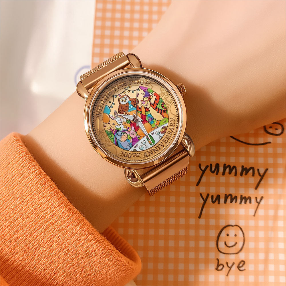 Winnie-the-Pooh 100th Anniversary Mesh Strap Quartz Watch - TMTHU4924