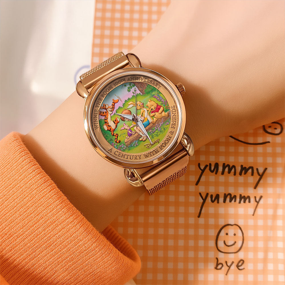 Winnie-the-Pooh 100th Anniversary Mesh Strap Quartz Watch - TMTHU4971