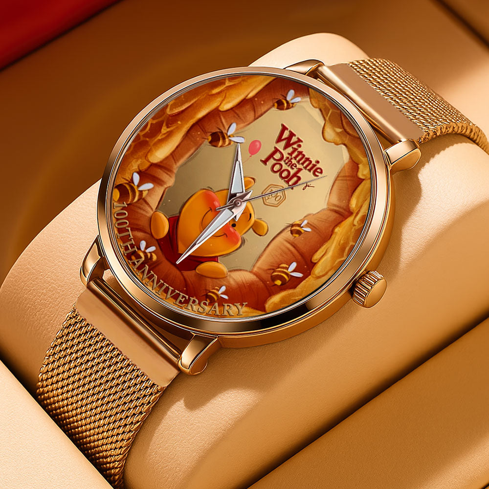 Winnie-the-Pooh 100th Anniversary Mesh Strap Quartz Watch - TMTHU6022