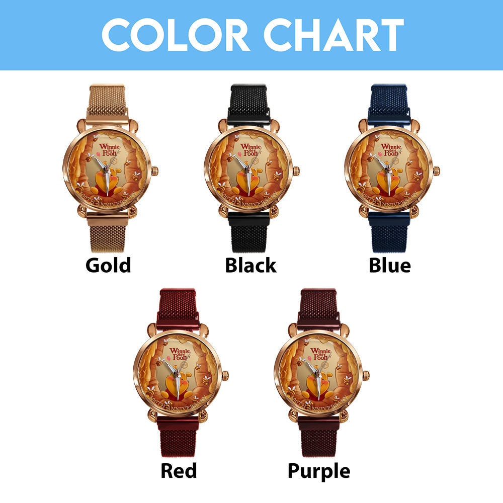 Winnie-the-Pooh 100th Anniversary Mesh Strap Quartz Watch - TMTHU6022