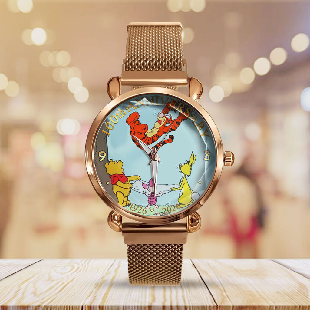 Winnie-the-Pooh 100th Anniversary Mesh Strap Quartz Watch - TMTHU6515