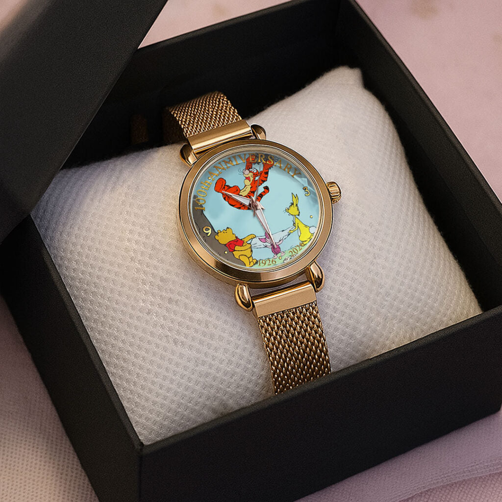 Winnie-the-Pooh 100th Anniversary Mesh Strap Quartz Watch - TMTHU6515
