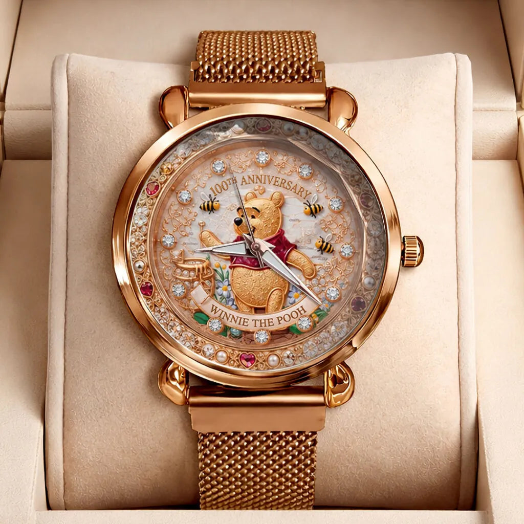 Winnie-the-Pooh 100th Anniversary Mesh Strap Quartz Watch - TMTHU8055