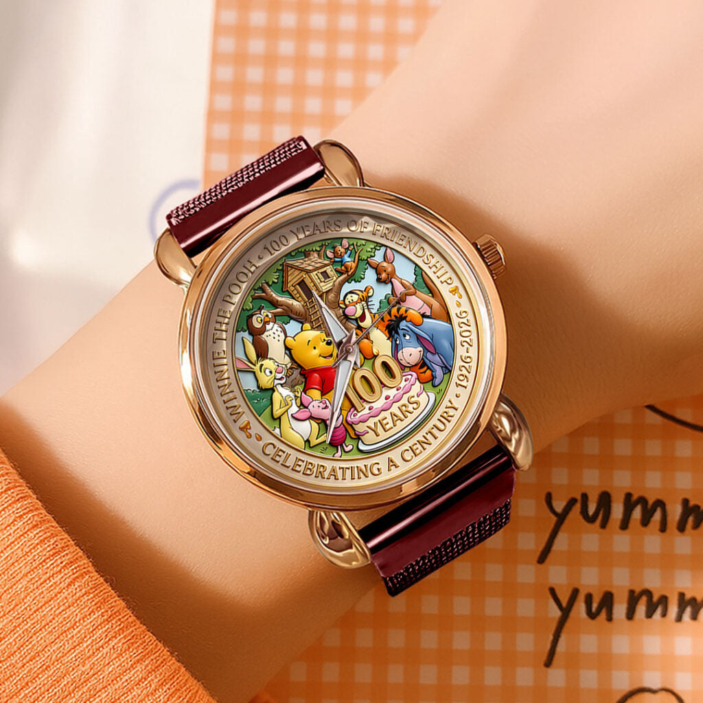 Winnie-the-Pooh 100th Anniversary Mesh Strap Quartz Watch - HOATT16479