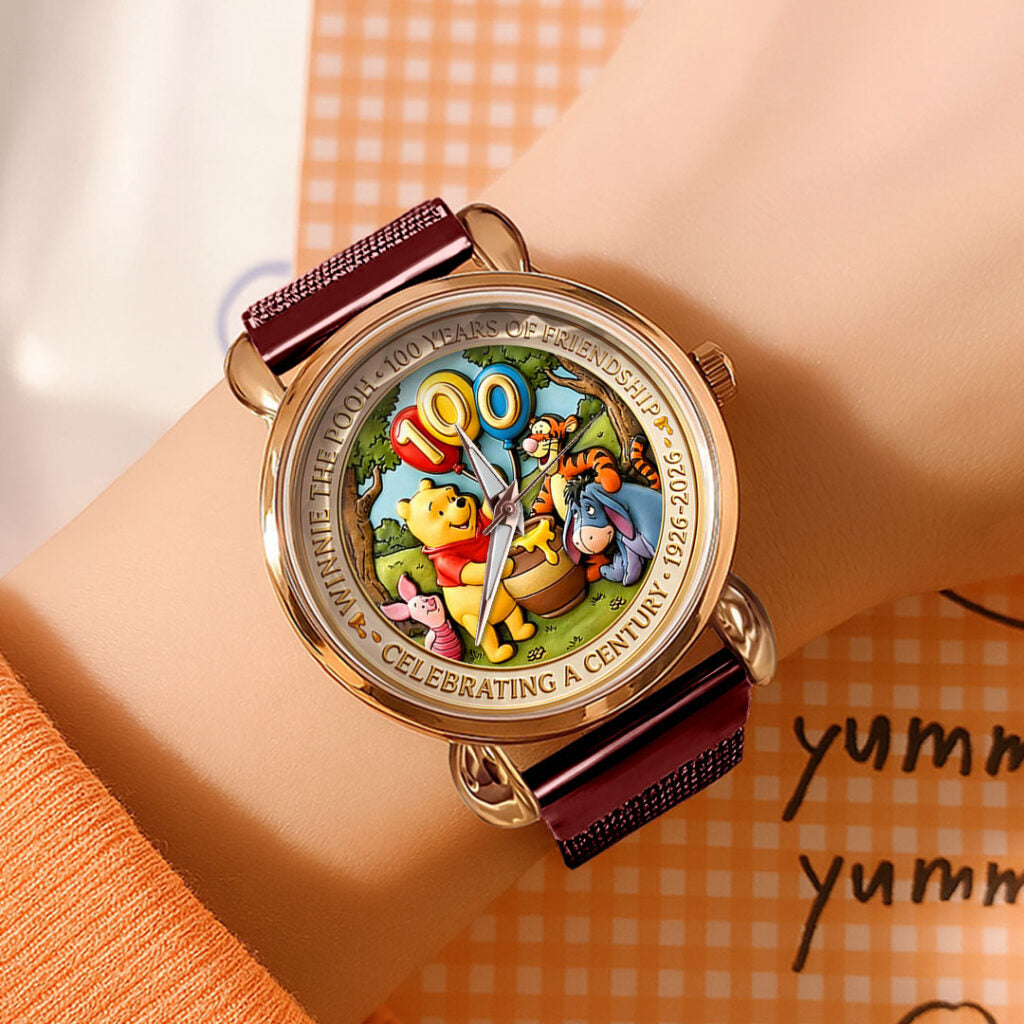Winnie-the-Pooh 100th Anniversary Mesh Strap Quartz Watch - HOATT16674