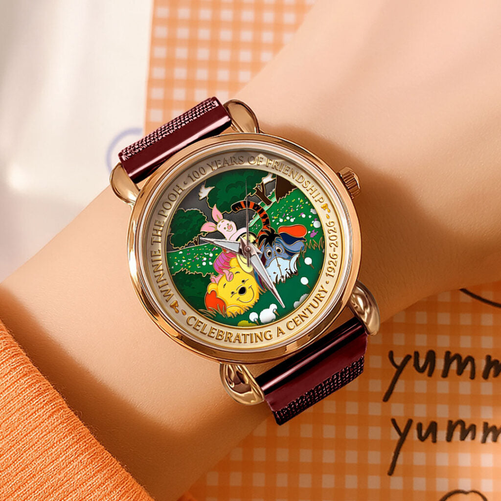Winnie-the-Pooh 100th Anniversary Mesh Strap Quartz Watch - HOATT16754