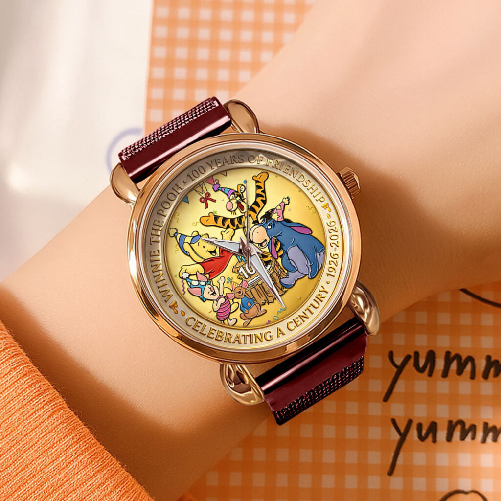 Winnie-the-Pooh 100th Anniversary Mesh Strap Quartz Watch - HOATT16906