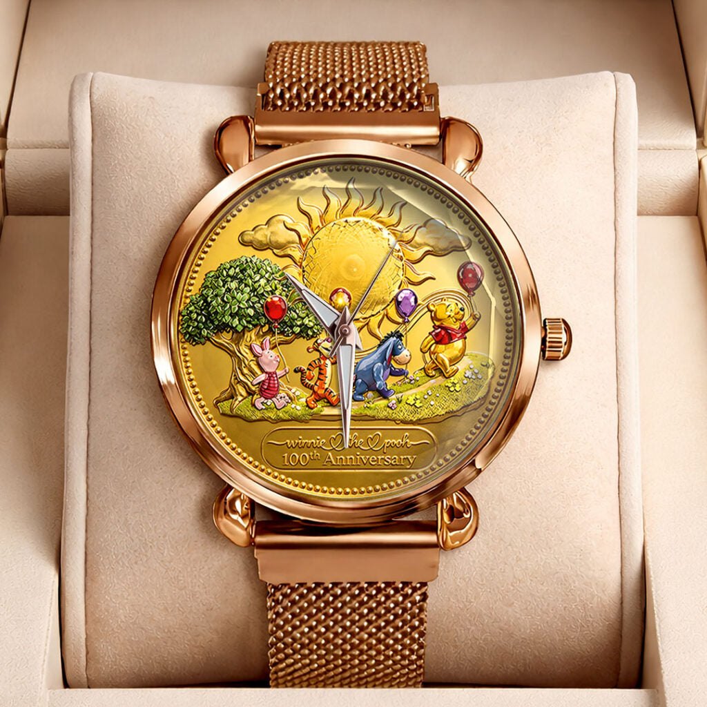 Winnie-the-Pooh 100th Anniversary Mesh Strap Quartz Watch - HOATT16976