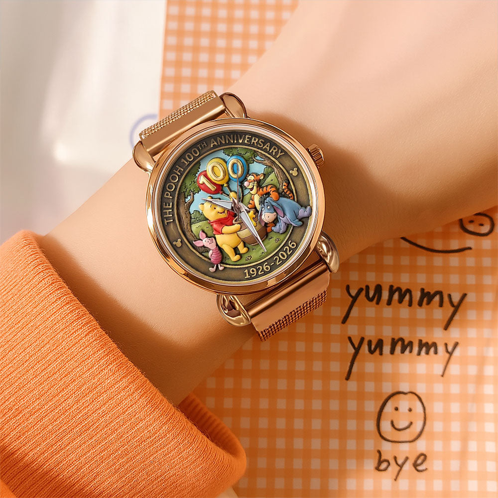 Winnie-the-Pooh 100th Anniversary Mesh Strap Quartz Watch - MAITM14579