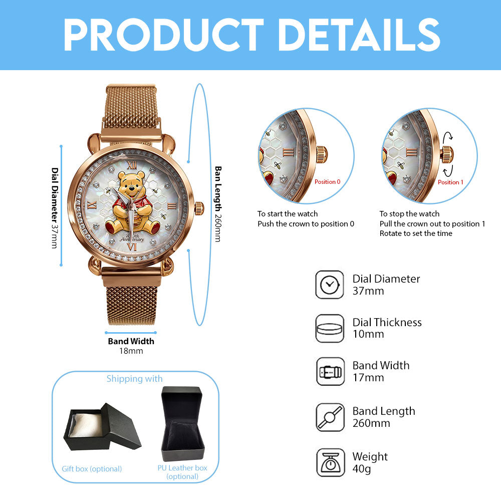 Winnie-the-Pooh 100th Anniversary Mesh Strap Quartz Watch - MAITM14668