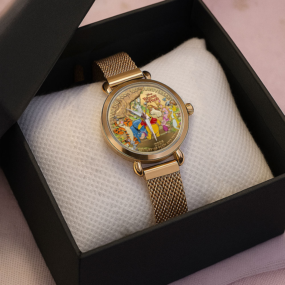 Winnie-the-Pooh 100th Anniversary Mesh Strap Quartz Watch - TMTHU4514