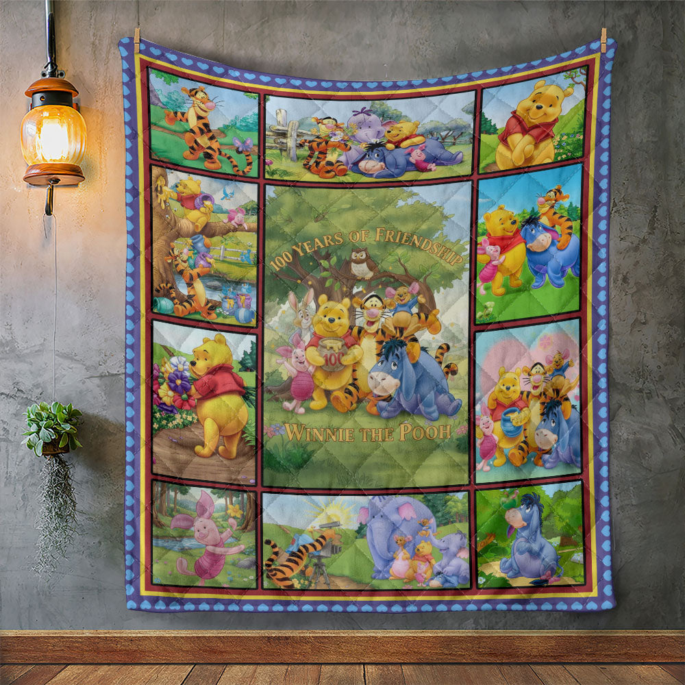 Winnie-the-Pooh 100th Anniversary Quilt Blanket - TMTHU2970