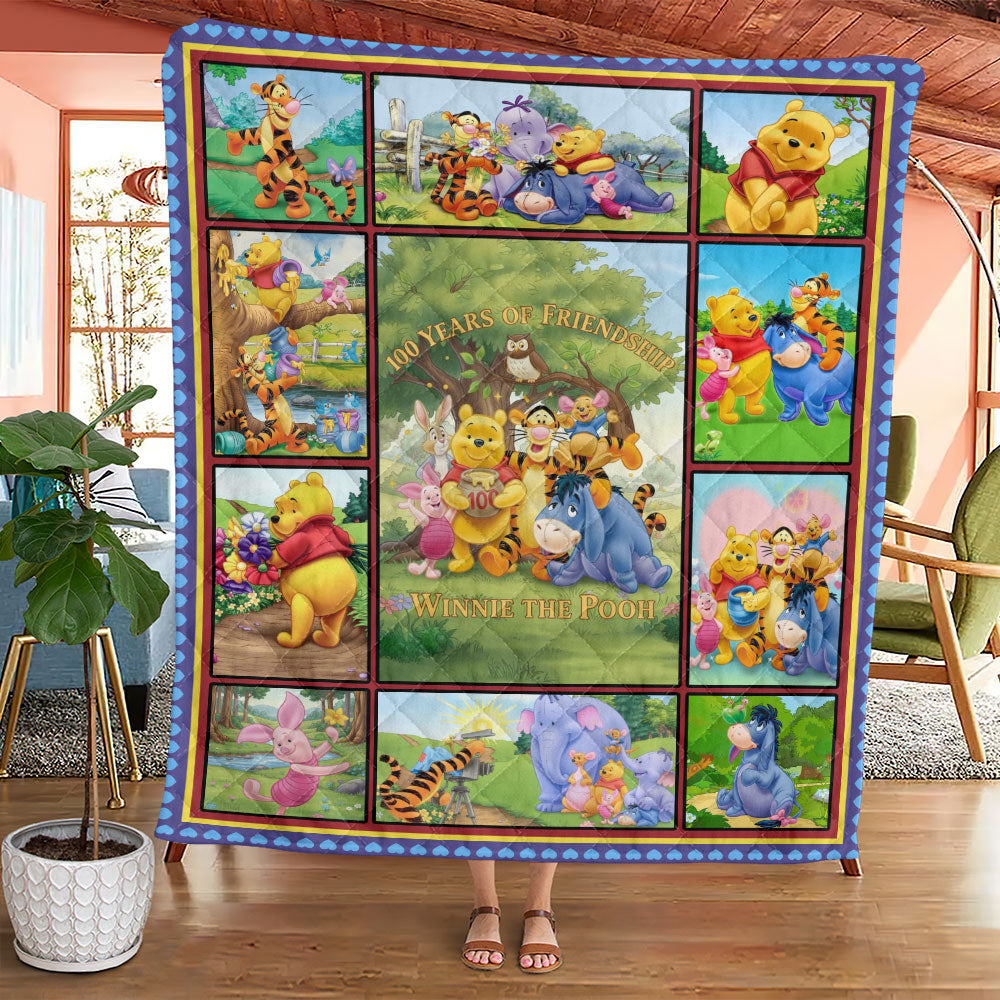 Winnie-the-Pooh 100th Anniversary Quilt Blanket - TMTHU2970