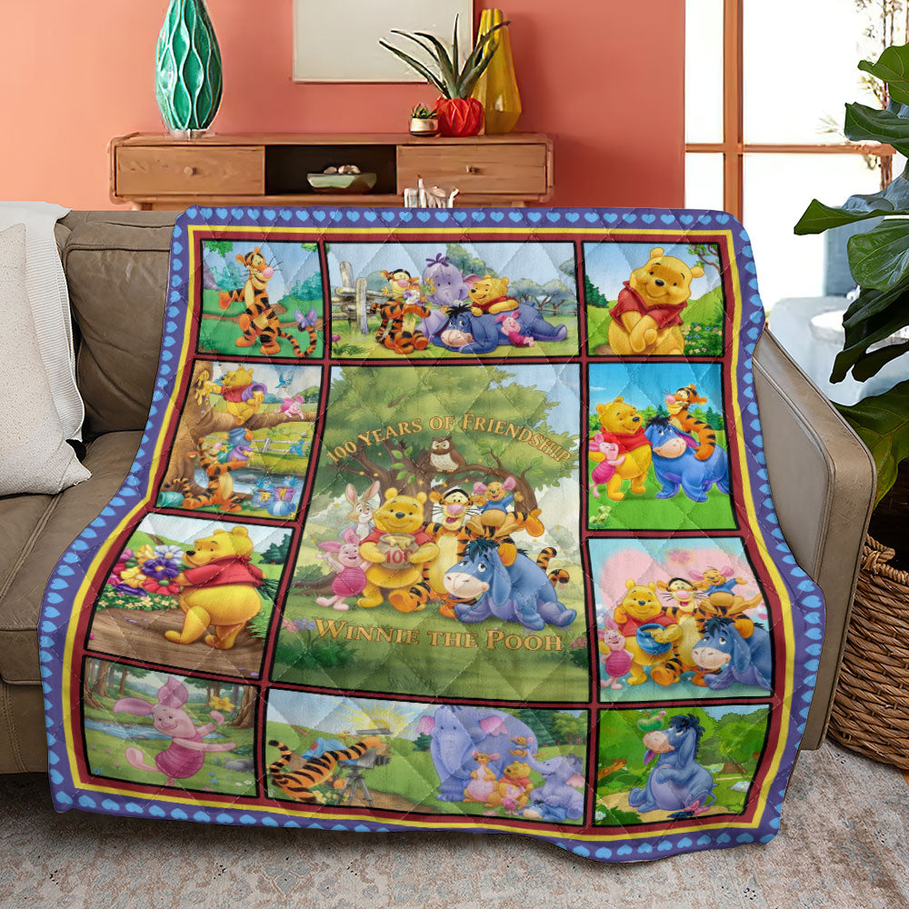 Winnie-the-Pooh 100th Anniversary Quilt Blanket - TMTHU2970