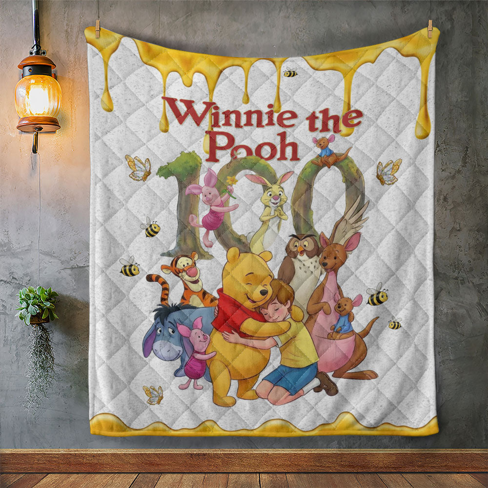 Winnie-the-Pooh 100th Anniversary Quilt Blanket - TMTHU3151