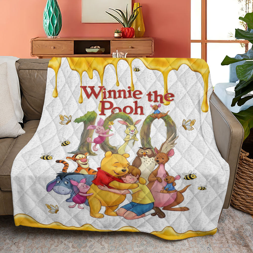 Winnie-the-Pooh 100th Anniversary Quilt Blanket - TMTHU3151